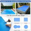 image:imageGoplus Pool Cover 12 x 24 FT Solar Blanket 12 Mil with Carrying Bag for InGround and AboveGround Swimming Pools Rectangle Hot Tub SPA Thermal Blanket Blue BubbleBlue