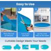 image:imageGoplus Pool Cover 12 x 24 FT Solar Blanket 12 Mil with Carrying Bag for InGround and AboveGround Swimming Pools Rectangle Hot Tub SPA Thermal Blanket Blue BubbleBlue