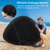 image:imageGoplus Towable Tube for Boating 1213 Person Inflatable Boat Tube wQuick Connector Drainage Cockpits Floating Raft Water Sports Towables for Youth AdultRedBlack  Deep Seat