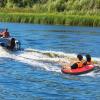 image:imageGoplus Towable Tube for Boating 1213 Person Inflatable Boat Tube wQuick Connector Drainage Cockpits Floating Raft Water Sports Towables for Youth AdultRedBlack  Deep Seat