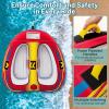 image:imageGoplus Towable Tube for Boating 1213 Person Inflatable Boat Tube wQuick Connector Drainage Cockpits Floating Raft Water Sports Towables for Youth AdultRedBlue  Large Seat