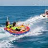 image:imageGoplus Towable Tube for Boating 1213 Person Inflatable Boat Tube wQuick Connector Drainage Cockpits Floating Raft Water Sports Towables for Youth AdultRedBlue  Large Seat