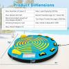 image:imageGoplus Towable Tube for Boating 1213 Riders Inflatable Boat Tube wQuick Connector Drainage Stabilizer Fins Floating Raft Water Sports Towables for Youth AdultBlue  13 Person