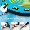 image:imageGoplus Towable Tube for Boating 1213 Riders Inflatable Boat Tube wQuick Connector Drainage Stabilizer Fins Floating Raft Water Sports Towables for Youth AdultBlue  13 Person
