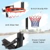 image:imageGoplus Basketball Hoop Outdoor Portable 337FT10FT Adjustable Basketball Goal System wShatterproof PC Backboard Wheels for Adults in Pool Driveway Backyard337 FT  BlackWhite