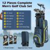 image:imageGoplus Complete Golf Club Set for Men Right Hand Golf Clubs w 460CC 1 Driver 3 Fairway 5 Hybrid 5 6 7 8 9 P amp S Irons Putter 3 Head Covers Golf Stand Bag Rain HoodNavy