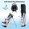image:imageGoplus Complete Golf Club Set for Men Right Hand Golf Clubs w 460CC 1 Driver 3 Fairway 5 Hybrid 5 6 7 8 9 P amp S Irons Putter 3 Head Covers Golf Stand Bag Rain HoodWhite