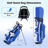image:imageGoplus Complete Golf Club Set for Men Right Hand Golf Clubs w 460CC 1 Driver 3 Fairway 5 Hybrid 5 6 7 8 9 P amp S Irons Putter 3 Head Covers Golf Stand Bag Rain HoodBlue