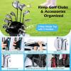 image:imageGoplus Complete Golf Club Set for Men Right Hand Golf Clubs w 460CC 1 Driver 3 Fairway 5 Hybrid 5 6 7 8 9 P amp S Irons Putter 3 Head Covers Golf Stand Bag Rain HoodWhite