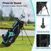 image:imageGoplus Complete Golf Club Set for Women 12 Pieces Right Hand Ladies Golf Clubs w 1 Driver 3 Fairway 5 Hybrid 5 6 7 8 9 P amp S Irons Putter Golf Stand BagBlackMint