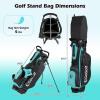 image:imageGoplus Complete Golf Club Set for Women 12 Pieces Right Hand Ladies Golf Clubs w 1 Driver 3 Fairway 5 Hybrid 5 6 7 8 9 P amp S Irons Putter Golf Stand BagBlackMint