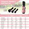 image:imageGoplus Complete Golf Club Set for Women 9 Pieces Golf Clubs with 1 Driver 3 Fairway 4 Hybrid 6 amp 7 amp 8 amp 9 amp P Irons Putter Head Covers Ladies Right Handed9 PCS wCart Bag  Pink