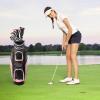 image:imageGoplus Complete Golf Club Set for Women 9 Pieces Golf Clubs with 1 Driver 3 Fairway 4 Hybrid 6 amp 7 amp 8 amp 9 amp P Irons Putter Head Covers Ladies Right Handed9 PCS  Pink