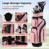 image:imageGoplus Complete Golf Club Set for Women 9 Pieces Golf Clubs with 1 Driver 3 Fairway 4 Hybrid 6 amp 7 amp 8 amp 9 amp P Irons Putter Head Covers Ladies Right Handed9 PCS wCart Bag  Pink