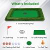 image:imageGoplus Floating Golf Green for Pool Chipping Green Mat wHitting Mat Golf Balls Flag amp Tee for Golf Training Game Golf Putting Mat for Outdoors Backyard WaterRectangle  375 x 255