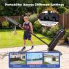 image:imageGoplus Foldable Basketball Hoop 10 FT Stepless Adjustable Basketball Goal System wFillable Base Wheels amp Shatterproof PC Backboard for Adults Indoor Outdoor Portable Basketball Stand for Backyard