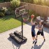 image:imageGoplus Foldable Basketball Hoop 10 FT Stepless Adjustable Basketball Goal System wFillable Base Wheels amp Shatterproof PC Backboard for Adults Indoor Outdoor Portable Basketball Stand for Backyard