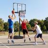 image:imageGoplus Foldable Basketball Hoop 10 FT Stepless Adjustable Basketball Goal System wFillable Base Wheels amp Shatterproof PC Backboard for Adults Indoor Outdoor Portable Basketball Stand for Backyard