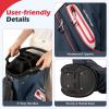 image:imageGoplus Golf Cart Bag Lightweight Portable Golf Bag with 14Way Divider Top 6 Zippered Pockets with Cooler Pocket Rain Hood Adjustable Shoulder Strap for Men WomenNavyRed