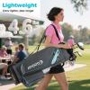image:imageGoplus Golf Cart Bag Lightweight Portable Golf Bag with 14Way Divider Top 6 Zippered Pockets with Cooler Pocket Rain Hood Adjustable Shoulder Strap for Men WomenGreyBlue