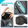 image:imageGoplus Golf Cart Bag Lightweight Portable Golf Bag with 14Way Divider Top 6 Zippered Pockets with Cooler Pocket Rain Hood Adjustable Shoulder Strap for Men WomenGreyBlue