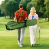 image:imageGoplus Golf Stand Bag Lightweight Golf Club Bag with 8Way Top Dividers Rain Hood 5 Pockets Detachable Dual StrapHandles Portable Golf Carry Bag for Men WomenMilitary Green