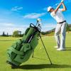 image:imageGoplus Golf Stand Bag Lightweight Golf Club Bag with 8Way Top Dividers Rain Hood 5 Pockets Detachable Dual StrapHandles Portable Golf Carry Bag for Men WomenMilitary Green