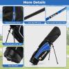 image:imageGoplus Junior Complete Golf Clubs Set for Kids Right Hand Golf Clubs wStand Bag 165CC 3 Fairway 7 amp 9 Irons Putter Head Cover Rain Hood Boys Girls Aged 8101113Blue  Aged 810