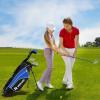 image:imageGoplus Junior Complete Golf Clubs Set for Kids Right Hand Golf Clubs wStand Bag 165CC 3 Fairway 7 amp 9 Irons Putter Head Cover Rain Hood Boys Girls Aged 8101113Blue  Aged 1113