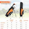 image:imageGoplus Junior Complete Golf Clubs Set for Kids Right Hand Golf Clubs wStand Bag 165CC 3 Fairway 7 amp 9 Irons Putter Head Cover Rain Hood Boys Girls Aged 8101113Orange  Aged 1113