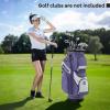 image:imageGoplus Lightweight Golf Cart Bag Molded Lock Top Golf Club Bag w14Way Full Length Organizer Dividers 11 Pockets Cooler Bag Straps Umbrella Holder amp Rain Hood for Men WomenPurpleGrey