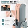 image:imageGoplus Lightweight Golf Cart Bag Molded Lock Top Golf Club Bag w14Way Full Length Organizer Dividers 11 Pockets Cooler Bag Straps Umbrella Holder amp Rain Hood for Men WomenGreyPink