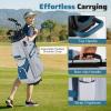image:imageGoplus Lightweight Golf Cart Bag Molded Lock Top Golf Club Bag w14Way Full Length Organizer Dividers 11 Pockets Cooler Bag Straps Umbrella Holder amp Rain Hood for Men WomenGreyNavy