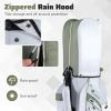image:imageGoplus Lightweight Golf Cart Bag Molded Lock Top Golf Club Bag w14Way Full Length Organizer Dividers 11 Pockets Cooler Bag Straps Umbrella Holder amp Rain Hood for Men WomenWhiteOlive Green