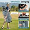 image:imageGoplus Lightweight Golf Cart Bag Molded Lock Top Golf Club Bag w14Way Full Length Organizer Dividers 11 Pockets Cooler Bag Straps Umbrella Holder amp Rain Hood for Men WomenGreyPink