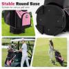 image:imageGoplus Lightweight Golf Cart Bag Molded Lock Top Golf Club Bag w14Way Full Length Organizer Dividers 11 Pockets Cooler Bag Straps Umbrella Holder amp Rain Hood for Men WomenBlackPink