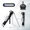 image:imageGoplus Lightweight Golf Stand Bag Sunday Bag for The Driving Range Par 3 and Executive Courses Pitch n Putt Golf Club Carry Bag wShoulder Strap Pocket Bottle Holder for Men WomenGreyBlack
