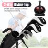image:imageGoplus Lightweight Golf Stand Bag Sunday Bag for The Driving Range Par 3 and Executive Courses Pitch n Putt Golf Club Carry Bag wShoulder Strap Pocket Bottle Holder for Men WomenPinkBlack