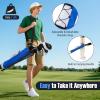 image:imageGoplus Lightweight Golf Stand Bag Sunday Bag for The Driving Range Par 3 and Executive Courses Pitch n Putt Golf Club Carry Bag wShoulder Strap Pocket Bottle Holder for Men WomenBlueWhite