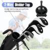 image:imageGoplus Lightweight Golf Stand Bag Sunday Bag for The Driving Range Par 3 and Executive Courses Pitch n Putt Golf Club Carry Bag wShoulder Strap Pocket Bottle Holder for Men WomenGreyBlack