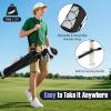 image:imageGoplus Lightweight Golf Stand Bag Sunday Bag for The Driving Range Par 3 and Executive Courses Pitch n Putt Golf Club Carry Bag wShoulder Strap Pocket Bottle Holder for Men WomenGreyBlack