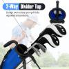 image:imageGoplus Lightweight Golf Stand Bag Sunday Bag for The Driving Range Par 3 and Executive Courses Pitch n Putt Golf Club Carry Bag wShoulder Strap Pocket Bottle Holder for Men WomenBlueWhite
