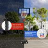 image:imageGoplus Portable Basketball Hoop Basketball Goal w43 FT82 FT Adjustable Height Ball Storage Indoor Outdoor WeatherResistance Basketball Hoop System for Outside Backyard DrivewayBlueBlack