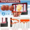 image:imageGoplus Portable Basketball Hoop Basketball Goal w43 FT82 FT Adjustable Height Ball Storage Indoor Outdoor WeatherResistance Basketball Hoop System for Outside Backyard DrivewayRedBlack