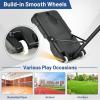 image:imageGoplus Portable Basketball Hoop Basketball Goal w43 FT82 FT Adjustable Height Ball Storage Indoor Outdoor WeatherResistance Basketball Hoop System for Outside Backyard DrivewayBlueBlack