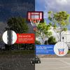 image:imageGoplus Portable Basketball Hoop Basketball Goal w43 FT82 FT Adjustable Height Ball Storage Indoor Outdoor WeatherResistance Basketball Hoop System for Outside Backyard DrivewayRedBlack