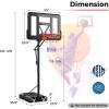 image:imageGoplus Portable Basketball Hoop Outdoor 10FT Basketball Goal w 44 Shatterproof Backboard Easy Adjust Height Fillable Base Free Weight Bag for Teens Adults Driveway Backyard7910FT  6Level