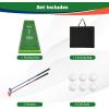 image:imageGoplus Putting Green Mat Portable Golf Game Set with 2 Adjustable Putters 6 Balls Carrying Bag Golf Putting Mat for Party Practice Home Backyard