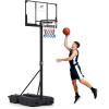 image:imageGoplus Foldable Basketball Hoop 10 FT Stepless Adjustable Basketball Goal System wFillable Base Wheels amp Shatterproof PC Backboard for Adults Indoor Outdoor Portable Basketball Stand for Backyard