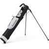 image:imageGoplus Lightweight Golf Stand Bag Sunday Bag for The Driving Range Par 3 and Executive Courses Pitch n Putt Golf Club Carry Bag wShoulder Strap Pocket Bottle Holder for Men WomenGreyBlack